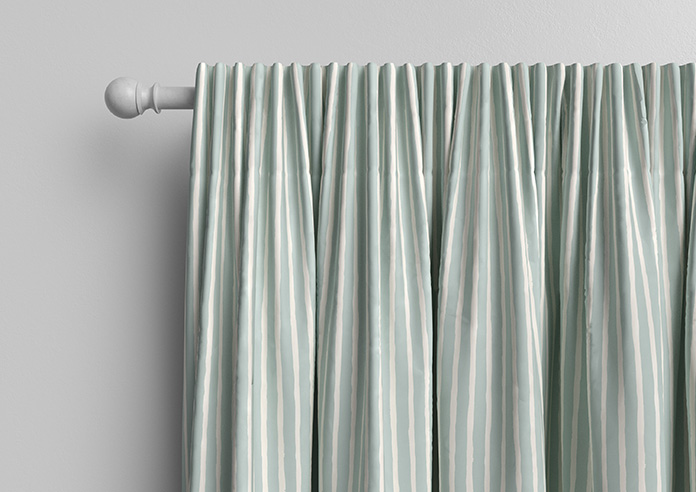 Vintage Stripe, Aqua - Made to Measure Curtains - Image 10